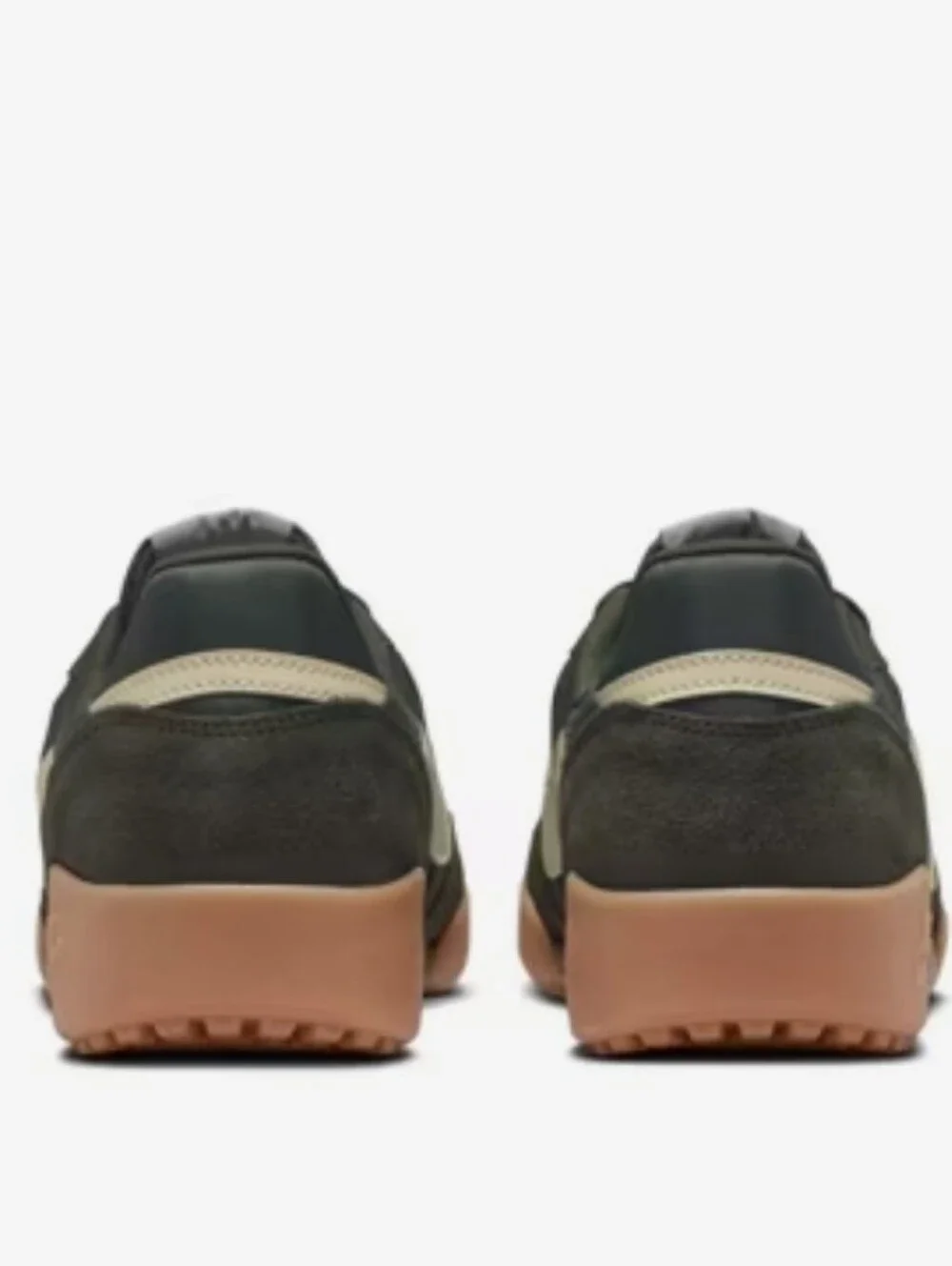 Nike Men’s Dark Green Suede Low-Top Sneakers